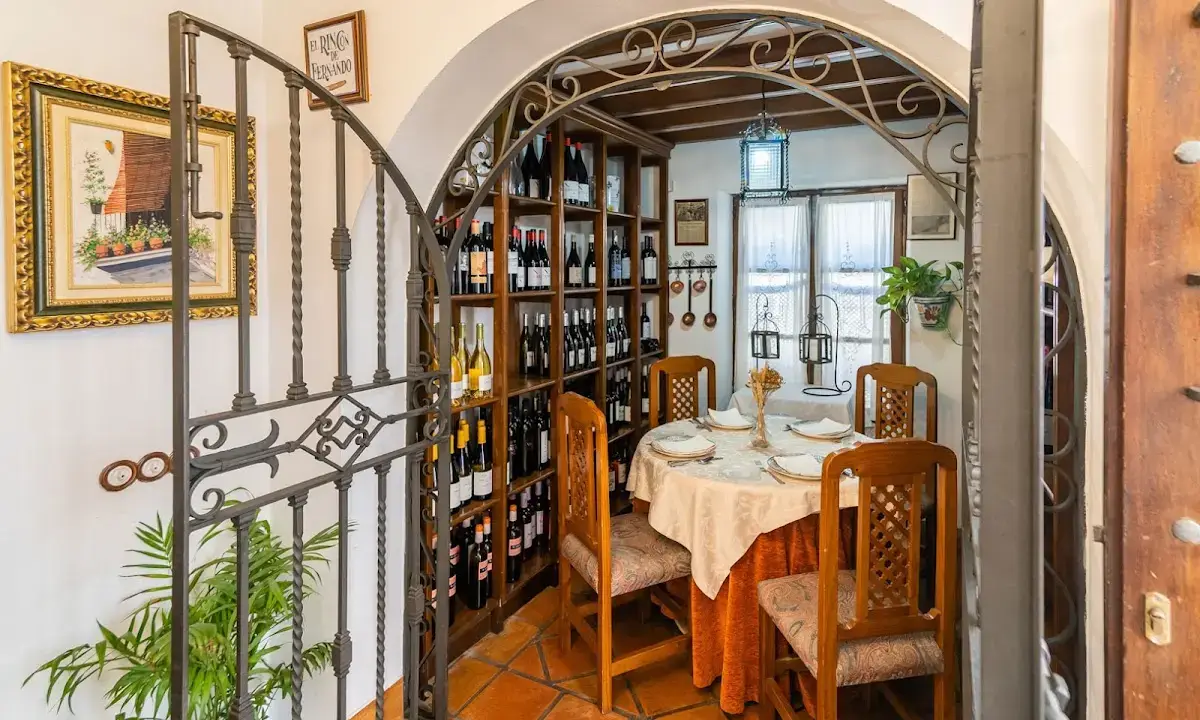 Traditional interior of Bar Sevilla near Plaza Nueva in Granada