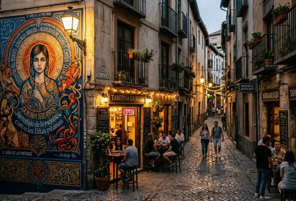 The Realejo / Jewish Quarter neighborhood in Granada