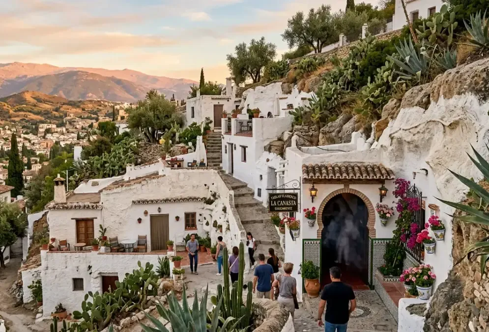 The Sacromonte neighborhood in Granada